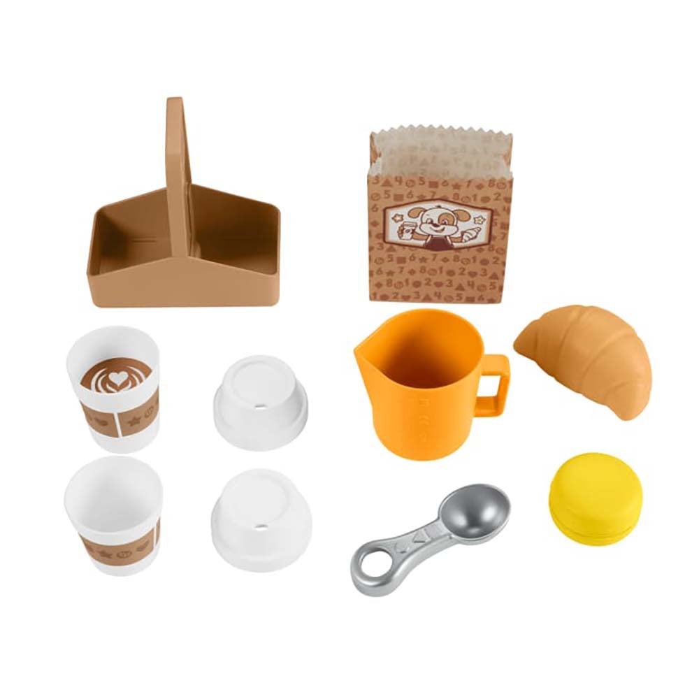 Fisher-Price Ríe y Aprende Juguete para Bebés Mi Primera Máquina de Café HYP38 - Edad 9 meses+