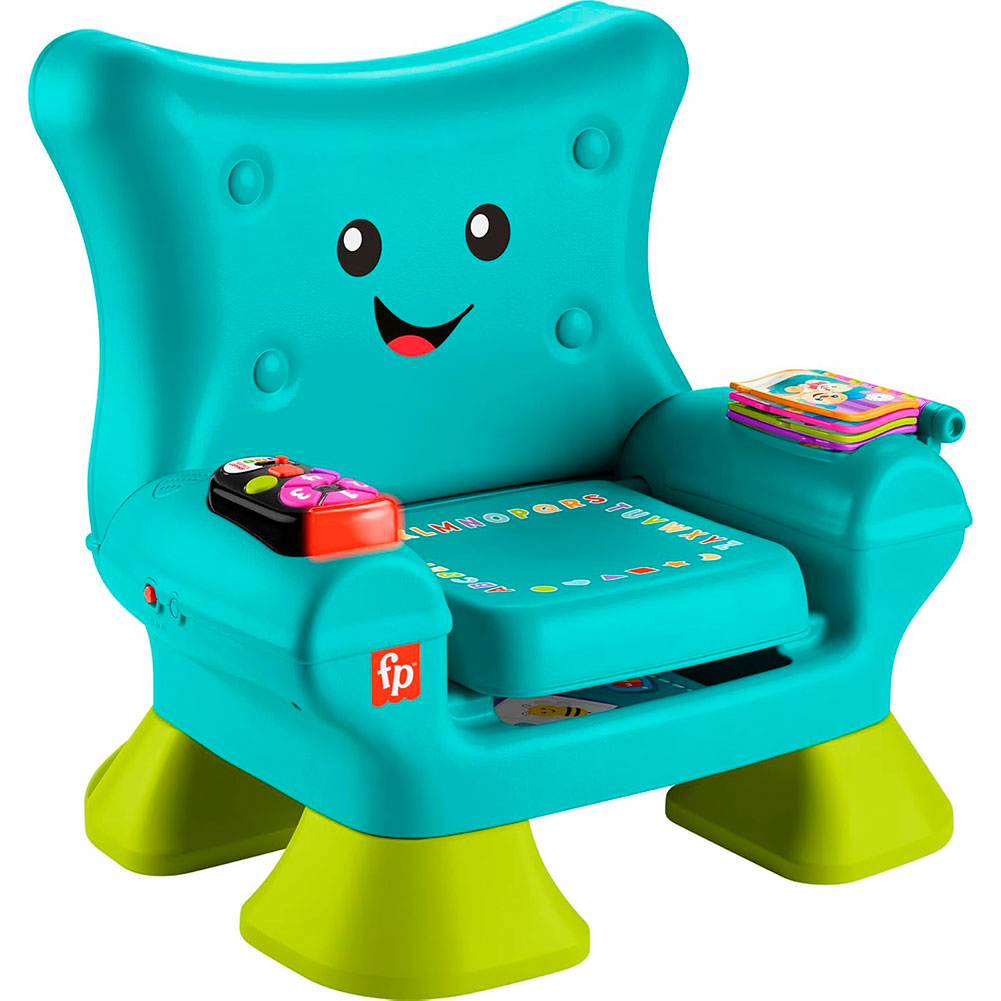 Fisher-Price Ríe y Aprende Silla de Aprendizaje Musical HYP36, juguetes para primera infancia