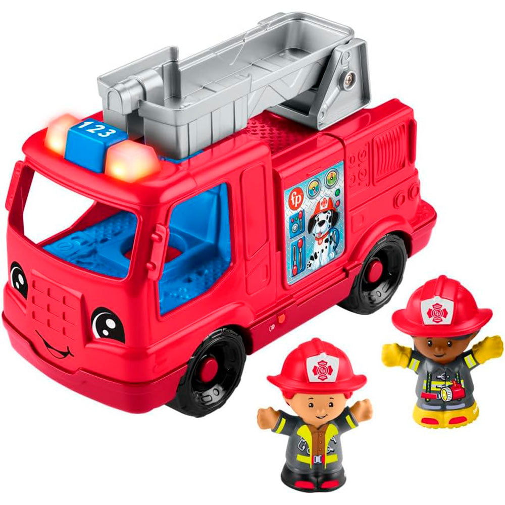 Fisher-Price Little People Camión de Bomberos Mediano HYP41, juguetes para primera infancia