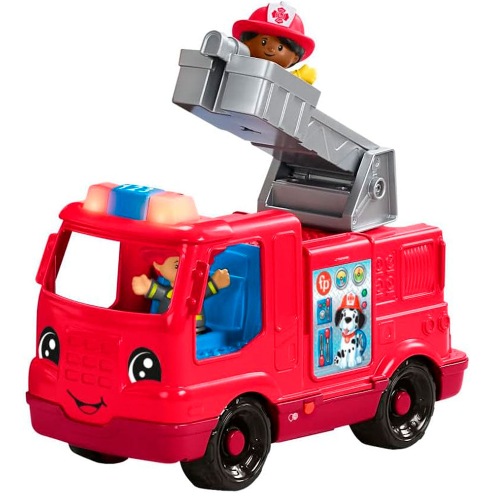 Fisher-Price Little People Camión de Bomberos Mediano HYP41, juguetes para primera infancia