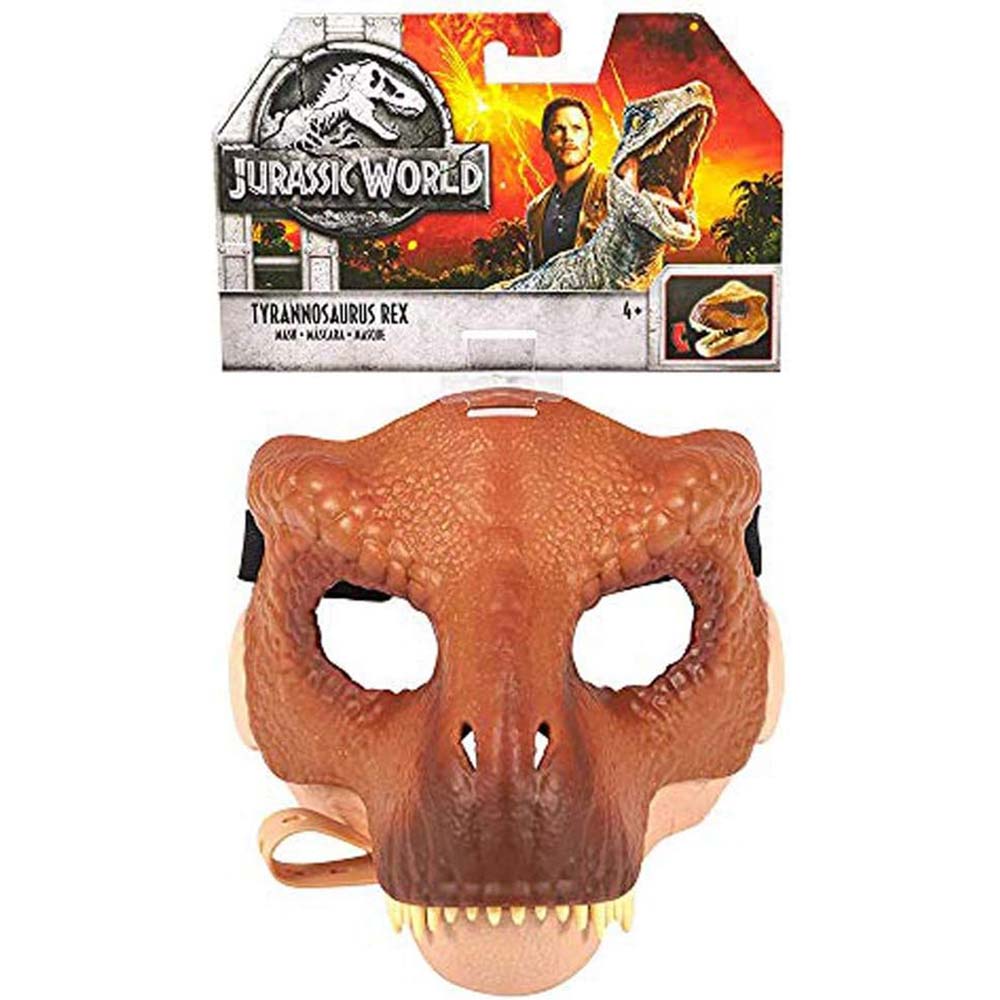 Jurassic World Máscara TYRANOSAURIO REX GWM54: Accesorio de juego de rol - Edad 4+