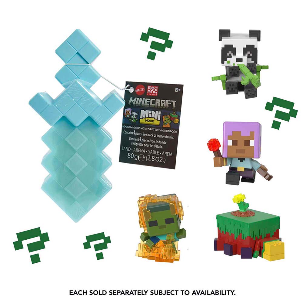 Minecraft Colección De Figuras Mini Mode Mining (Modelos aleatorios) HTK99: Coleccionable sorpresa - Edad 6+