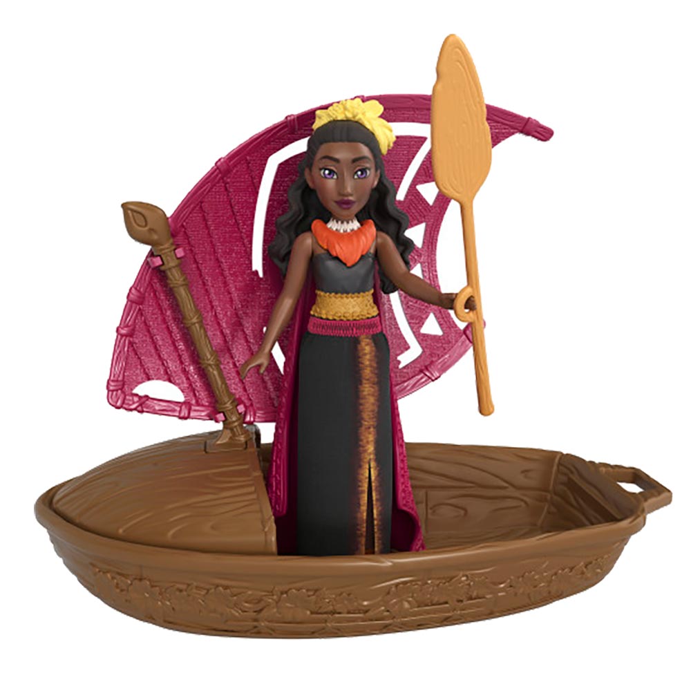 disney Moana 2 Set de Juego Canoa con Mini Muñeca Sorpresa y Accesorios JBT43 - Edad 3+