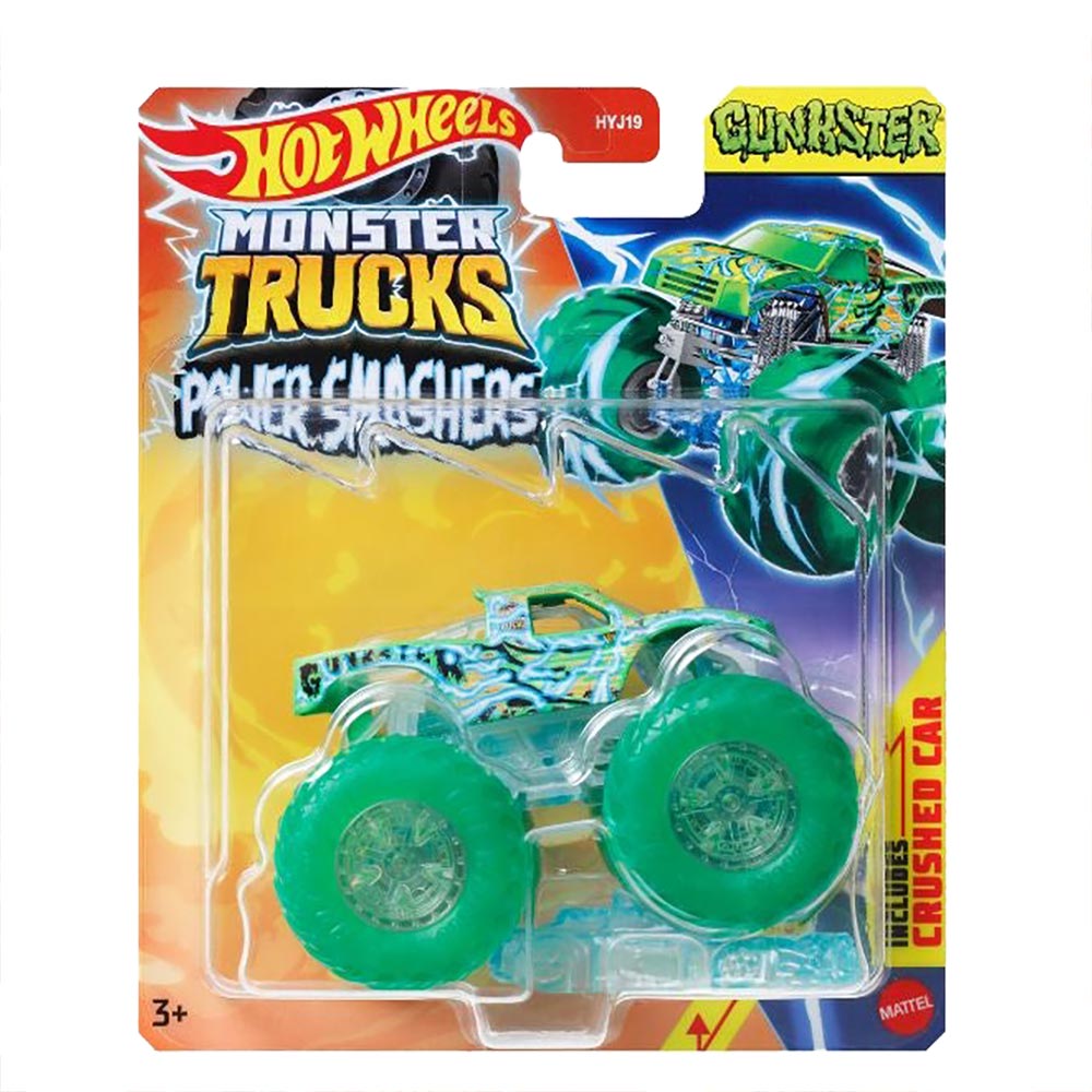 HW Monster Trucks Energía de Demolición Escala 1:64 Skelesaurus