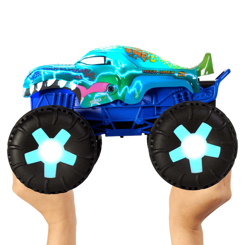 Hot Wheels Monster Trucks Mega Wrex R/C Escala 1:15 JBD90 - Edad 5+