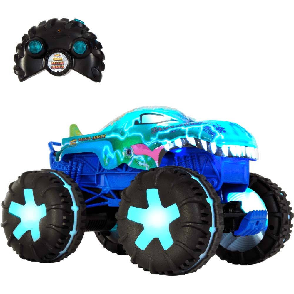 Hot Wheels Monster Trucks Mega Wrex R/C Escala 1:15 JBD90 - Edad 5+