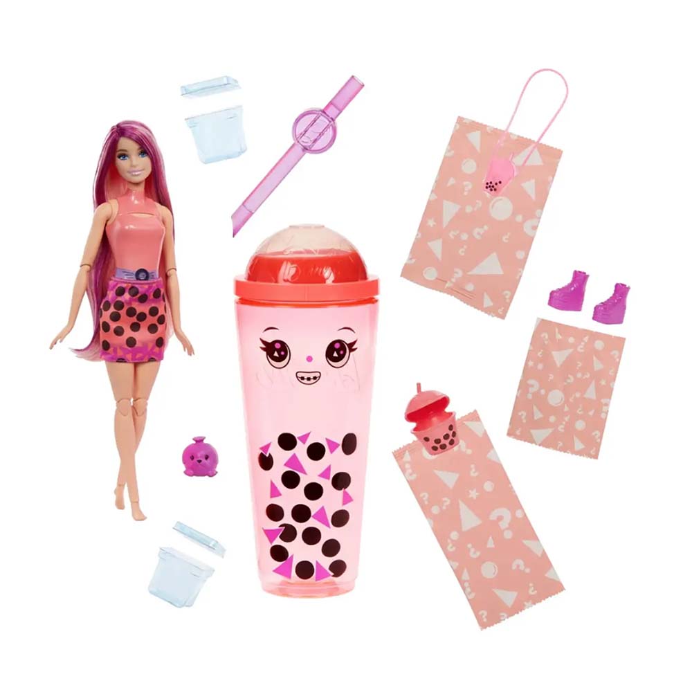 Barbie Pop Reveal Boba Tea Coral HTJ18