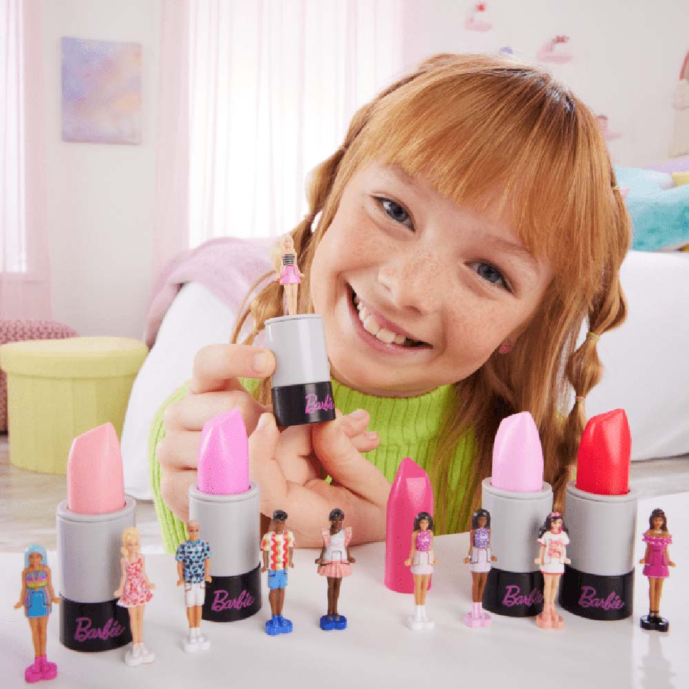 Barbie Mini Barbieland Lápiz labial revelación sorpresa HYF19: Coleccionable sorpresa - Edad 3+