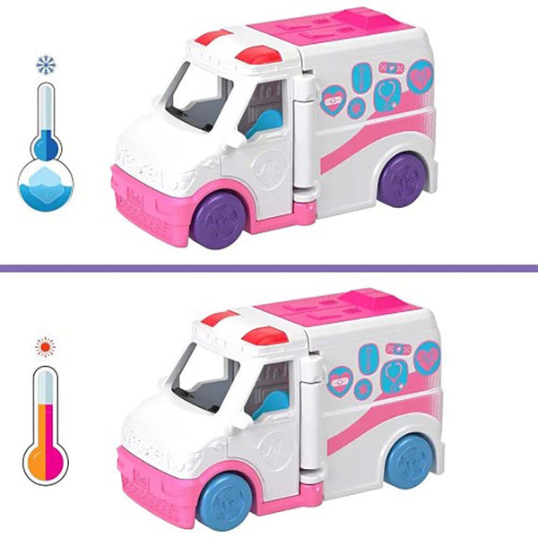 Barbie Mini Barbieland Muñeca y Ambulancia HYF38