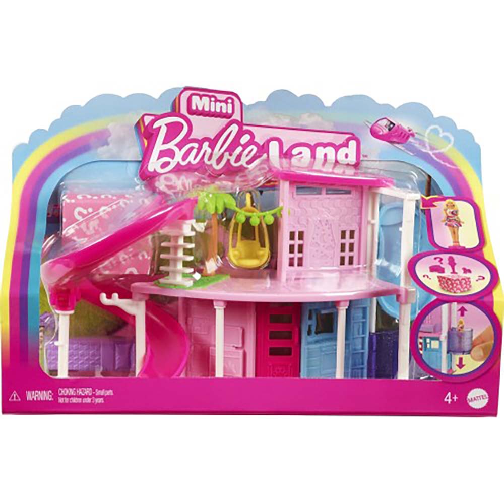Barbie Mini BarbieLand Tobogán Rosa HYF44 – Juguetibici eCommerce