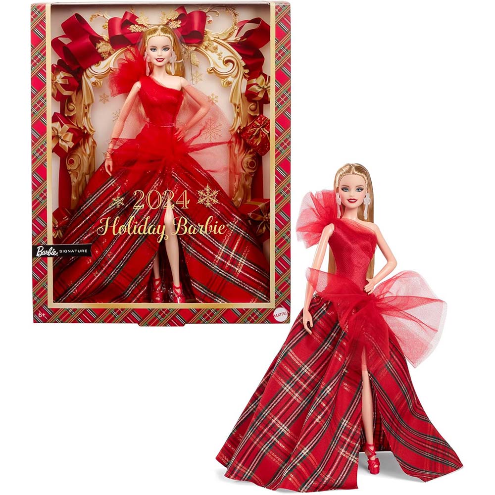 Barbie Signature Muneca de Coleccion Holiday Doll Cabello Rubio HRM61 Juguetibici eCommerce