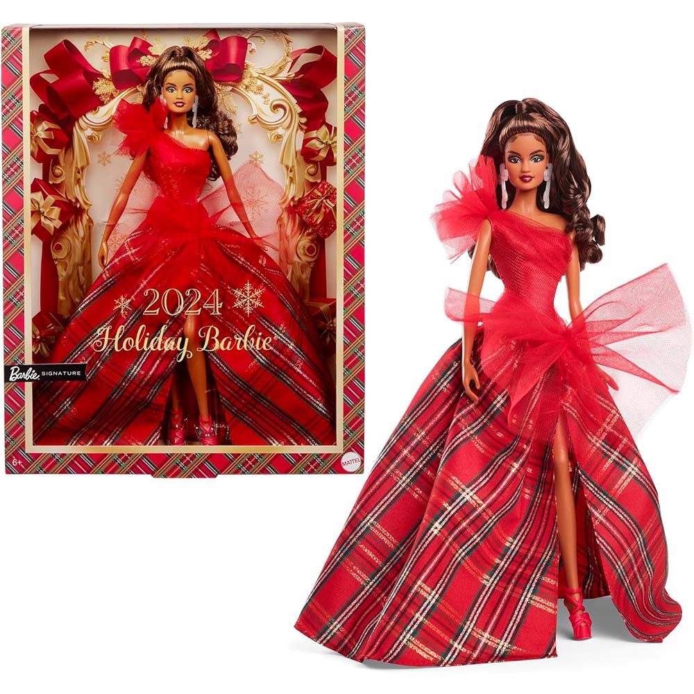 Barbie Signature Holiday Doll Cabello Castaño HRM63