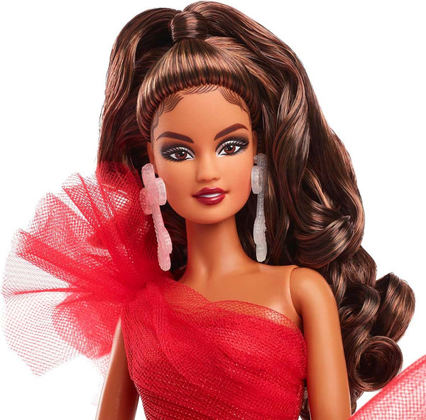 Barbie Signature Holiday Doll Cabello Castaño HRM63