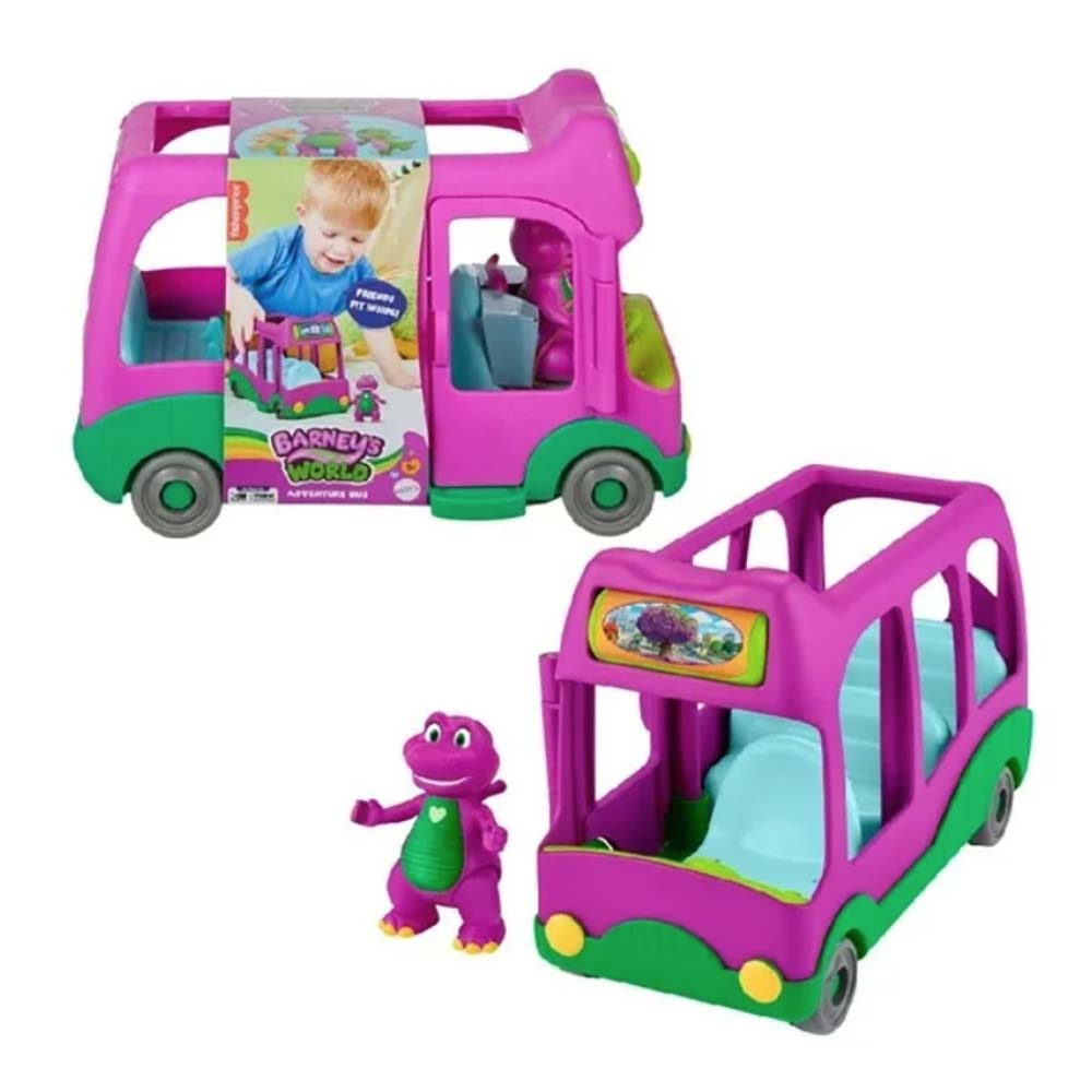 Barney's World Autobús de Aventuras HYG95, vehículos de juguete