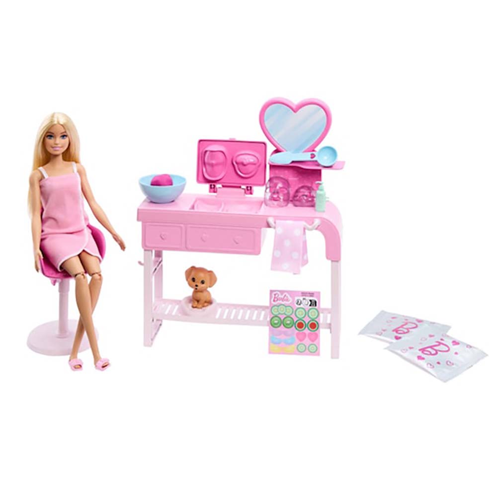 Barbie Día de Spa y Mascarillas HYV31, sets de juego