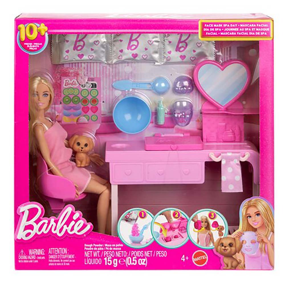 Barbie Día de Spa y Mascarillas HYV31, sets de juego