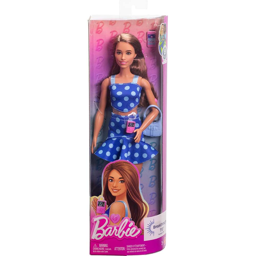 Barbie Fashionistas 242 muñeca con diabetes tipo 1 HYT97, muñecas y muñecos