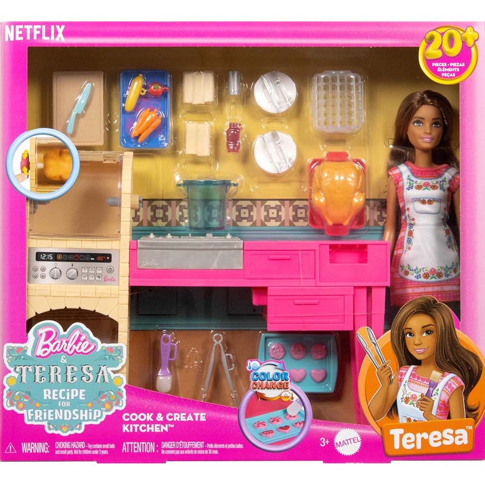Barbie Teresa’s Recipe for Friendship Cocinando con Teresa JCT06: Muñeca - Edad 3+