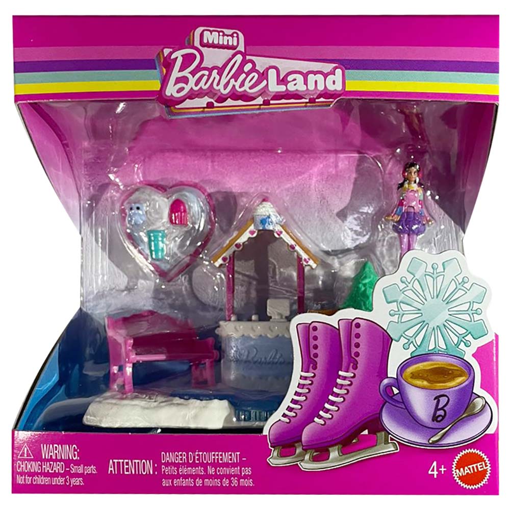 Barbie Mini Barbieland Set de Pista de Patinaje JLG62