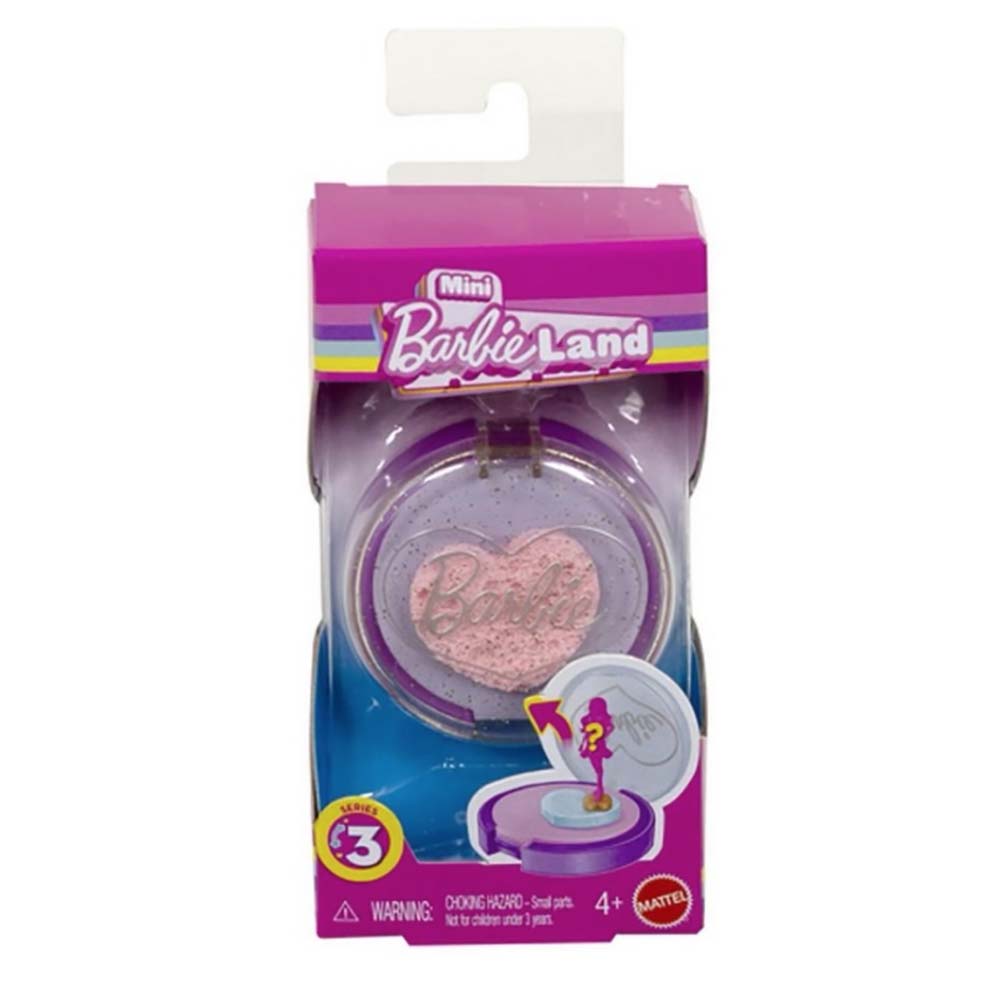 Barbie Mini Barbie Land Fashionistas Estuche de Maquillaje Sorpresa JFY13, muñecas y muñecos