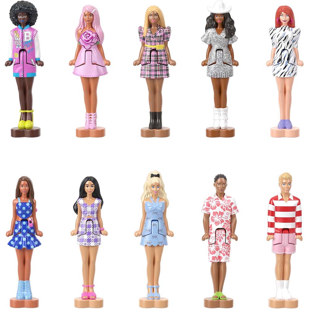 Barbie Mini Barbie Land Fashionistas Estuche de Maquillaje Sorpresa JFY13, muñecas y muñecos
