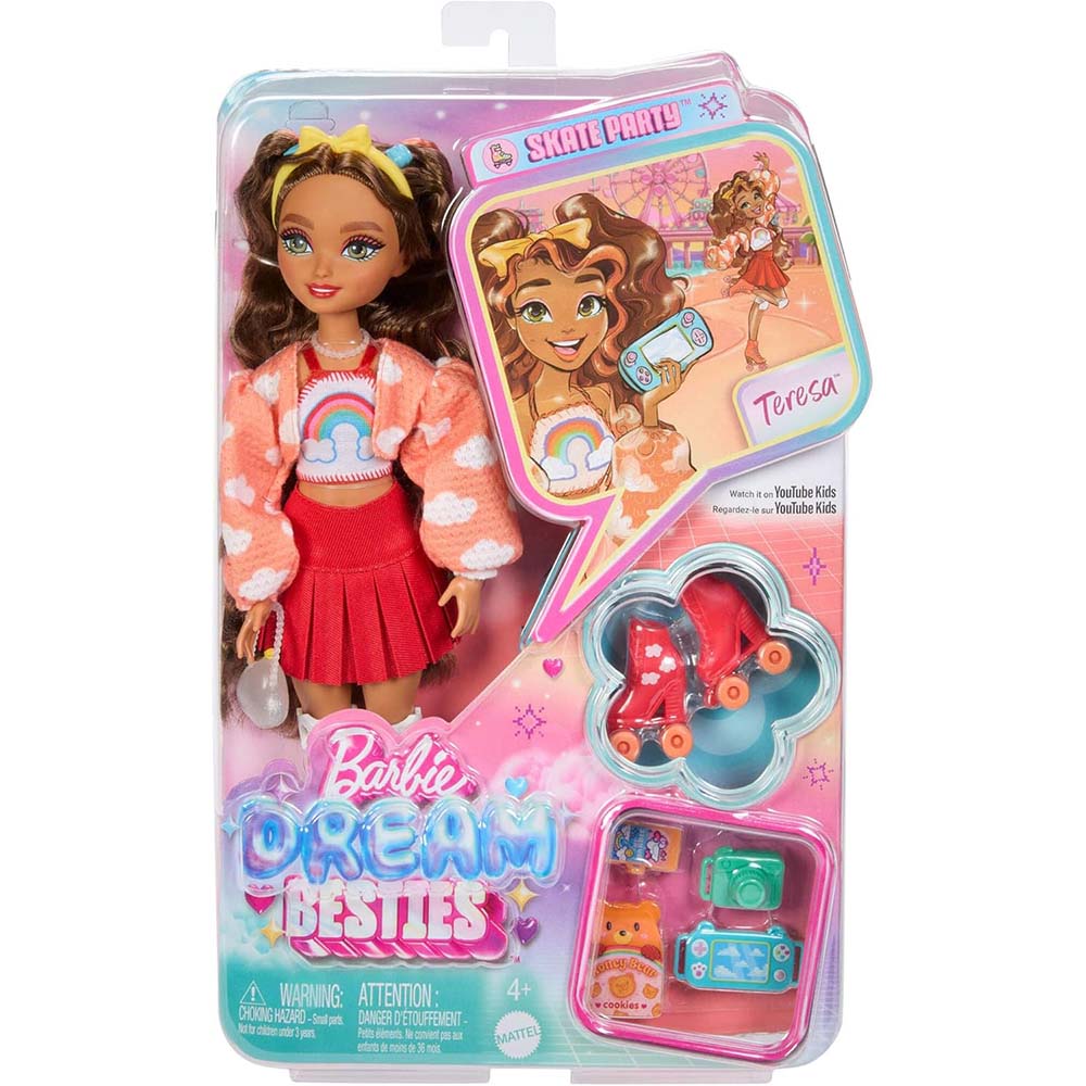 Barbie Dream Besties Teresa Patinadora JFX98