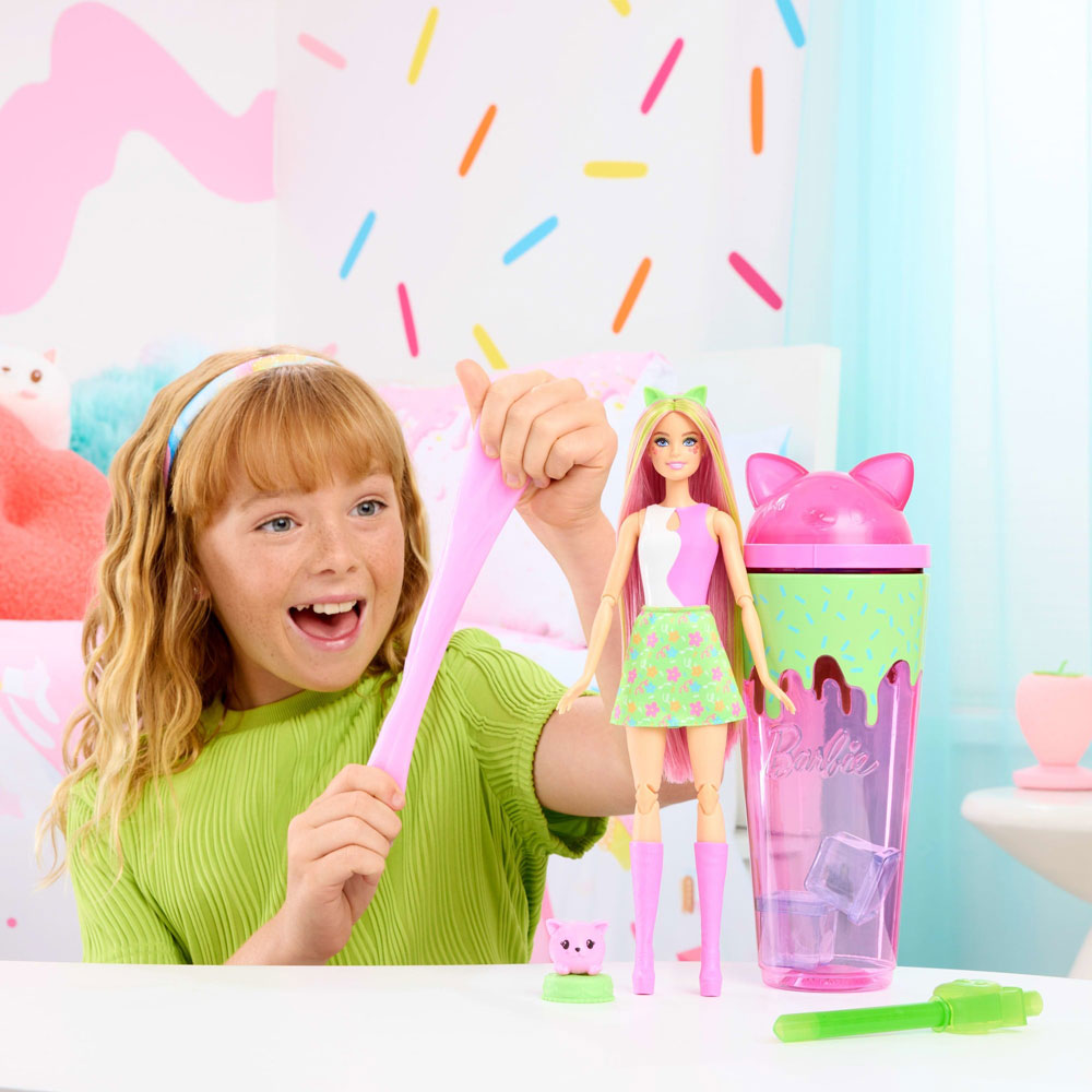 Barbie Pop Reveal Temática de Animalitos Gatito JCN85: Muñeca - Edad 4+