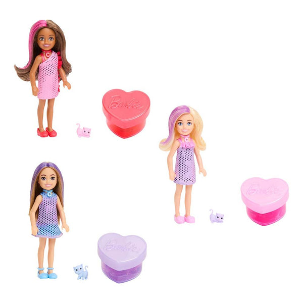 Barbie Party Unboxed Muñeca Chelsea Fiesta Glamour Sorpresa JHC74