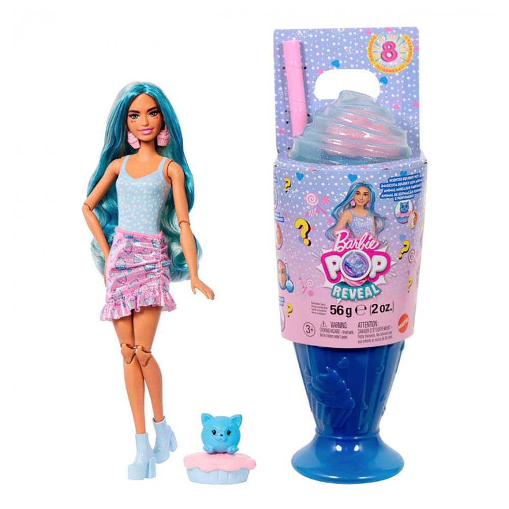 Barbie Pop Reveal Barbie Dulces Sorpresa Azul JFY00, muñecas y muñecos