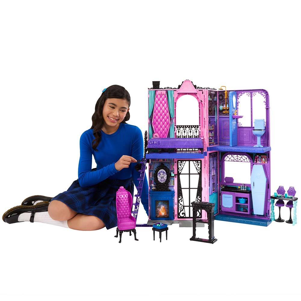 Monster High Casa de Muñecas Hotel Boo-tique JBF16, sets de juego