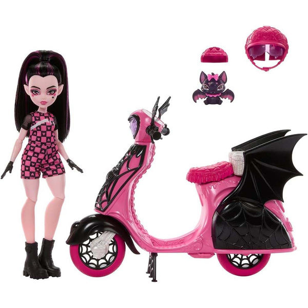 Monster High Draculaura Con Scooter