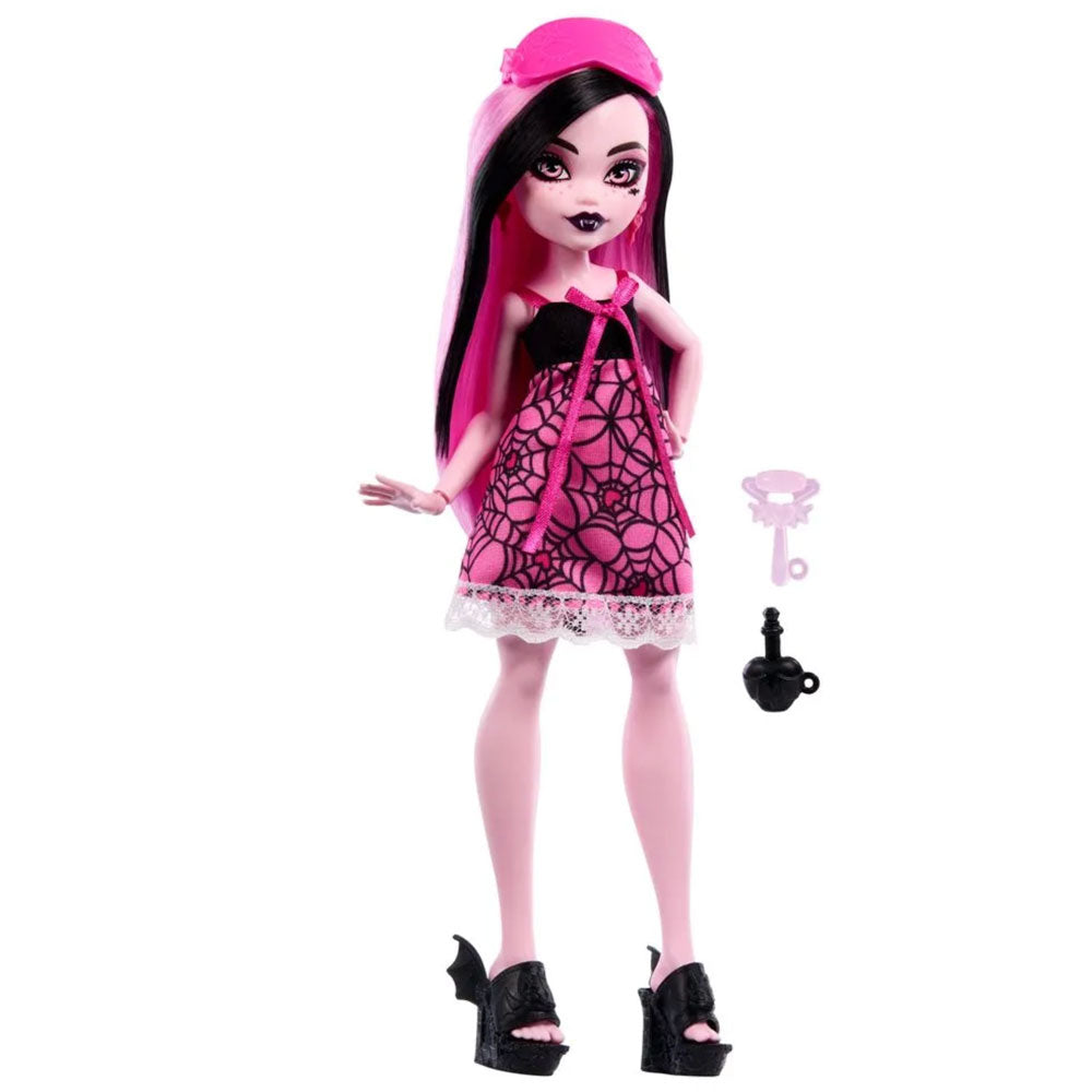 Monster High Pijamas Monstruosas Draculaura JGM42: Muñeca - Edad 6+