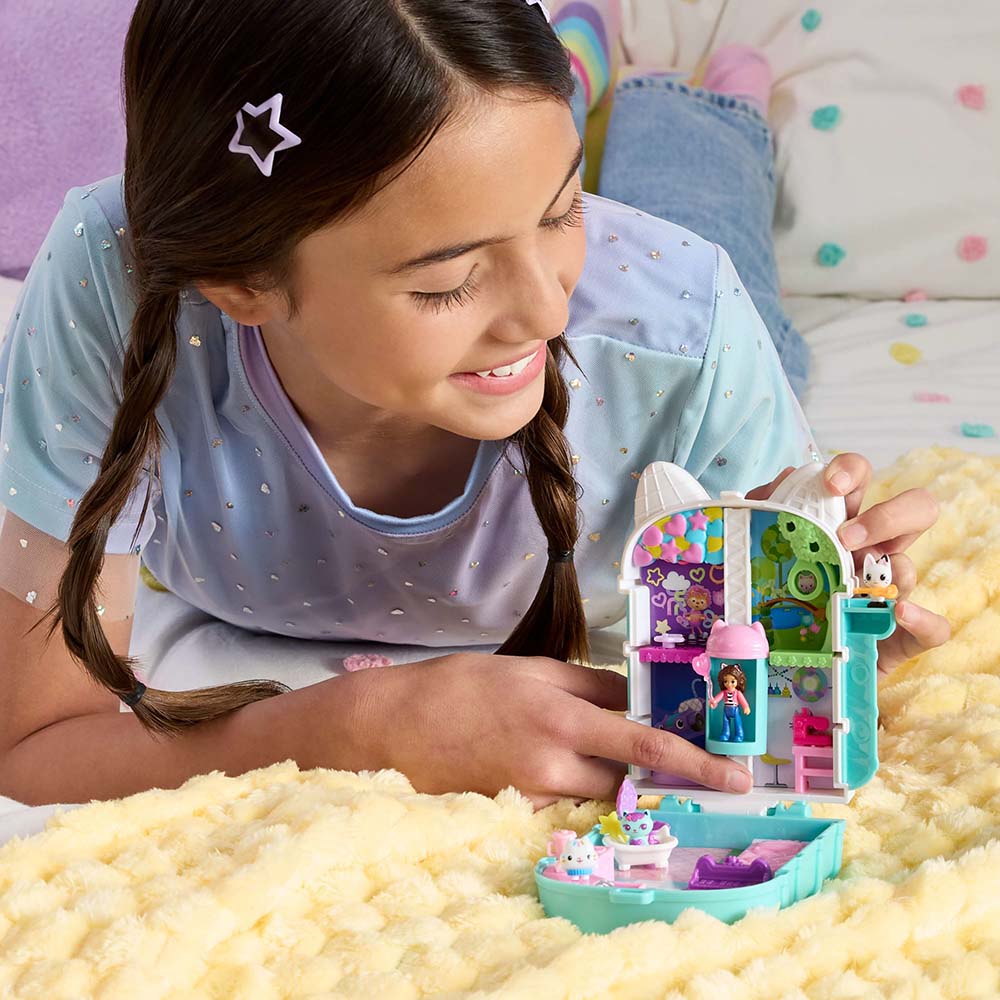 Polly Pocket Set de Juego Compacto Gabby's Dollhouse JFV02, sets de juego