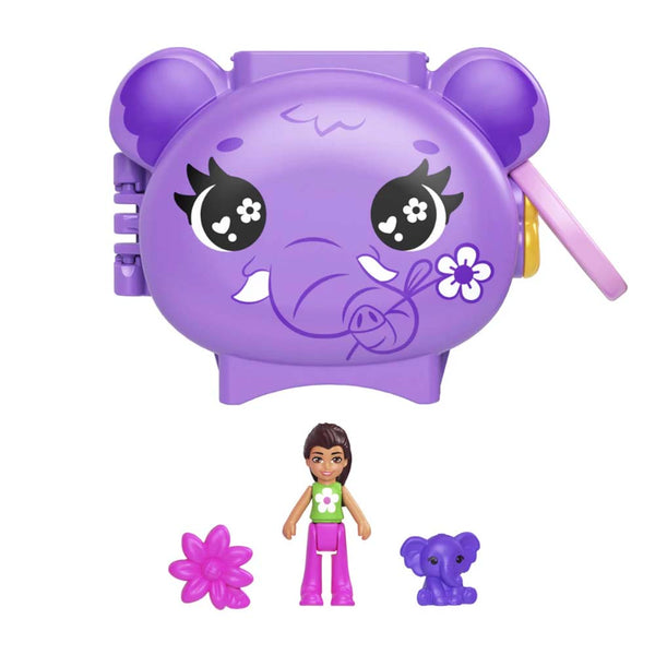 Polly Pocket Compacto Mini Mundo De Mascotas Elefante HMX20