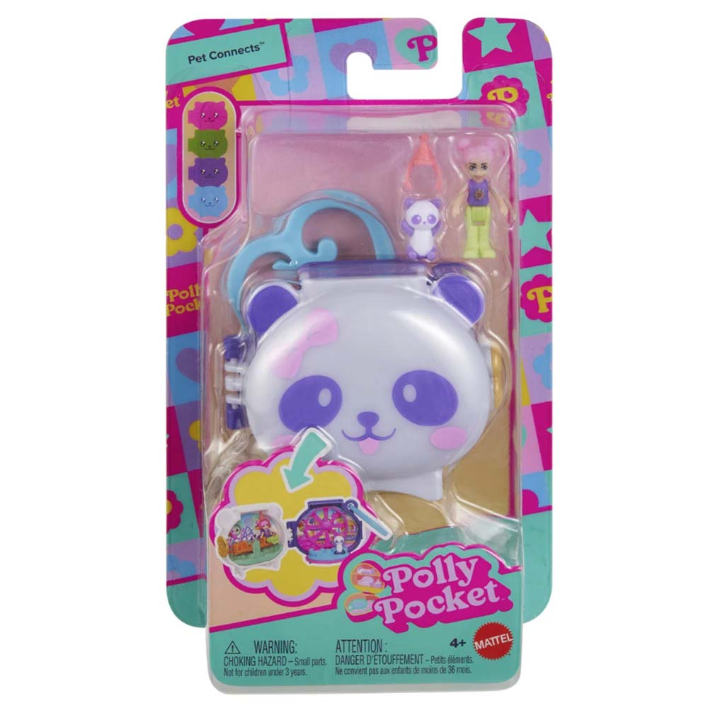 Polly Pocket Compacto Mini Mundo De Mascotas Panda HMX20