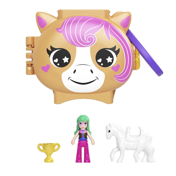 Polly Pocket Compacto Mini Mundo De Mascotas Caballo HMX20