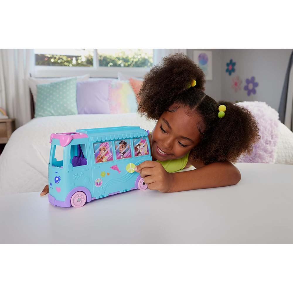 Polly Pocket Aventura Sobre Ruedas con Mascotas JCC22, sets de juego