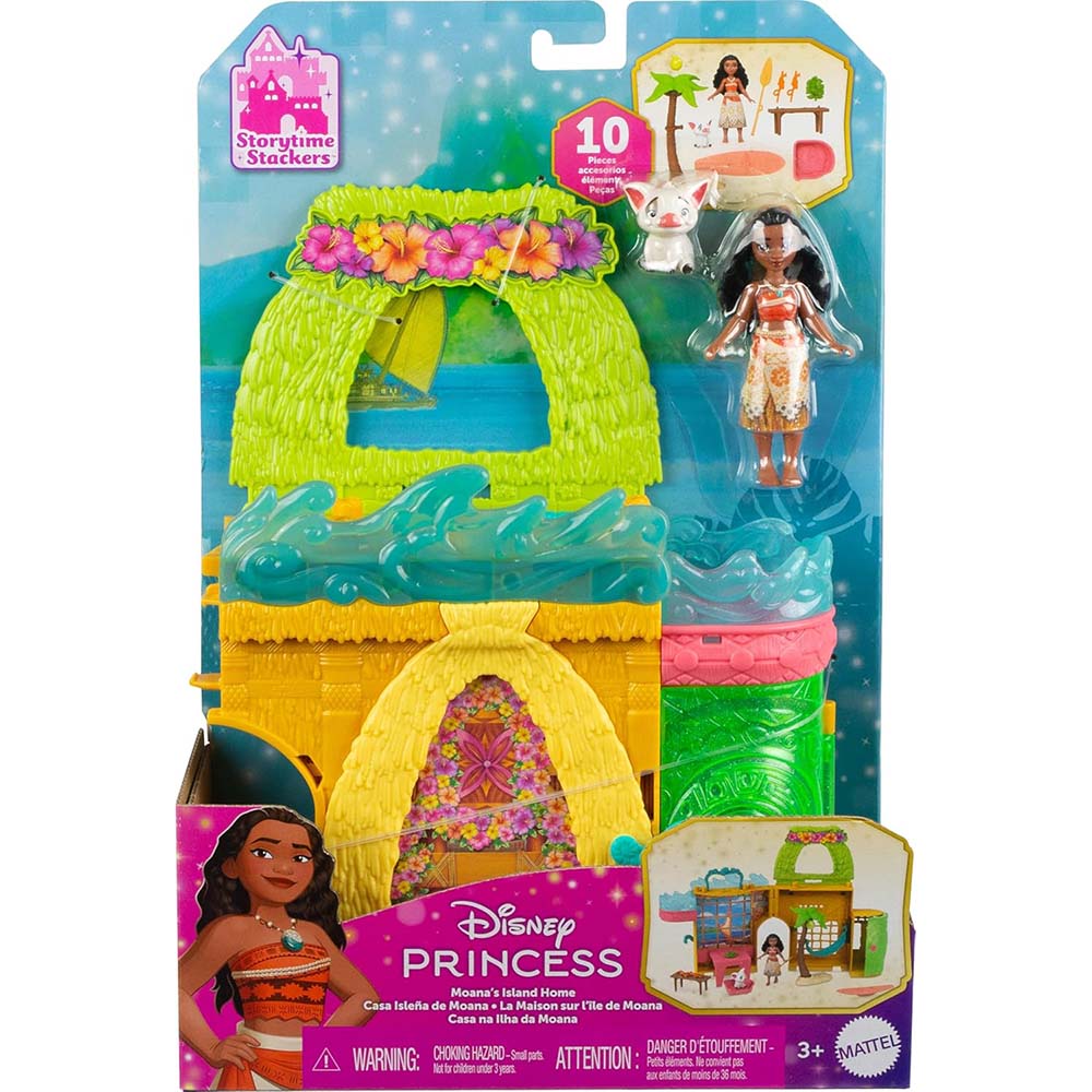 Disney Princess La Casa Isleña de Moana Apilable JDP58, muñecas y muñecos