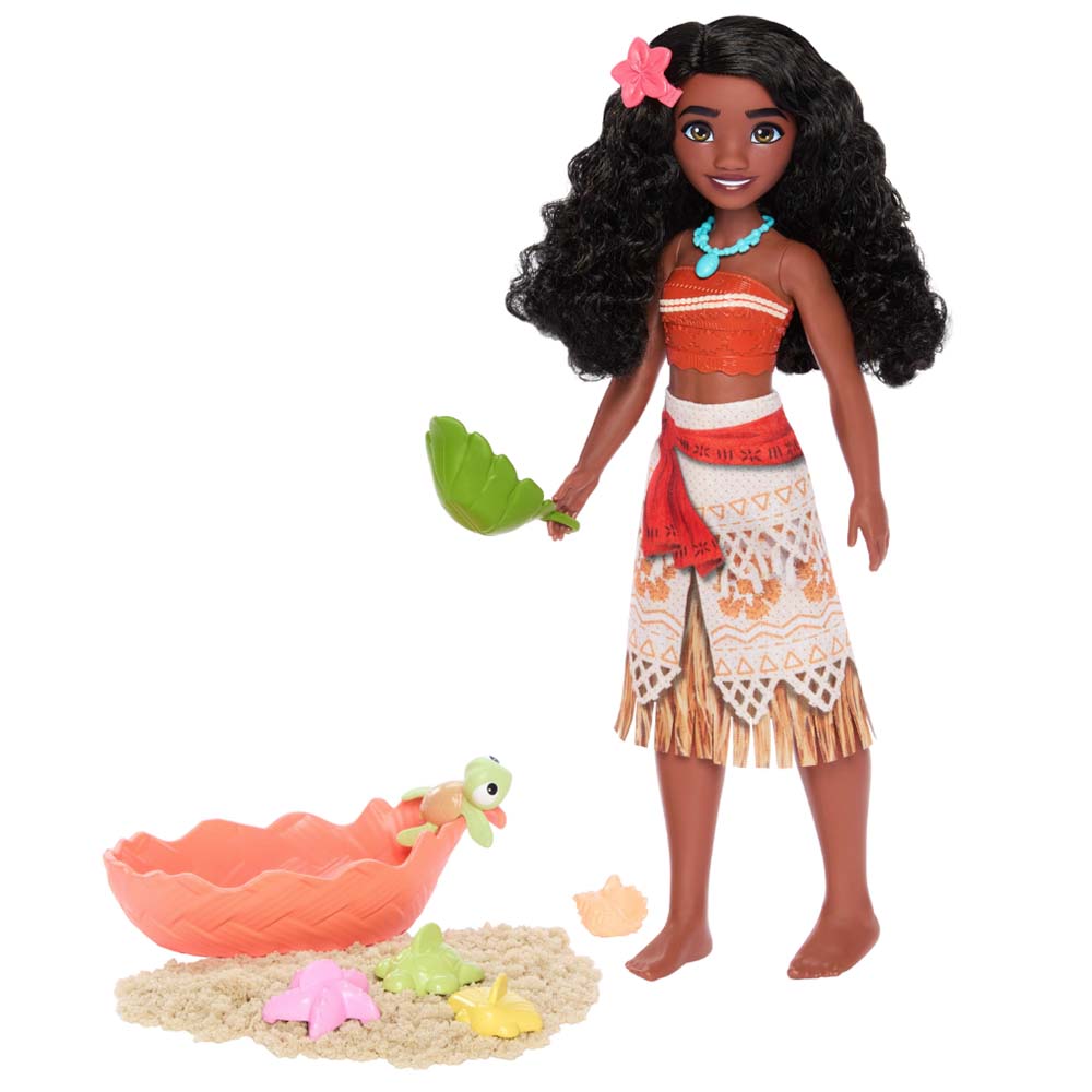 Disney Princess Moana con Tortuga Bebé JFC40, muñecas y muñecos