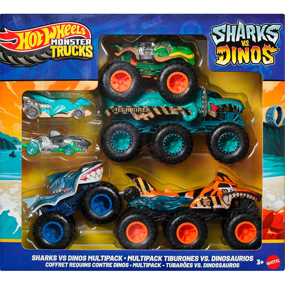 Hot Wheels® Monster Trucks Sharks vs Dinos Multipack JGD68