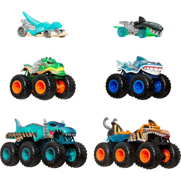 Hot Wheels® Monster Trucks Sharks vs Dinos Multipack JGD68