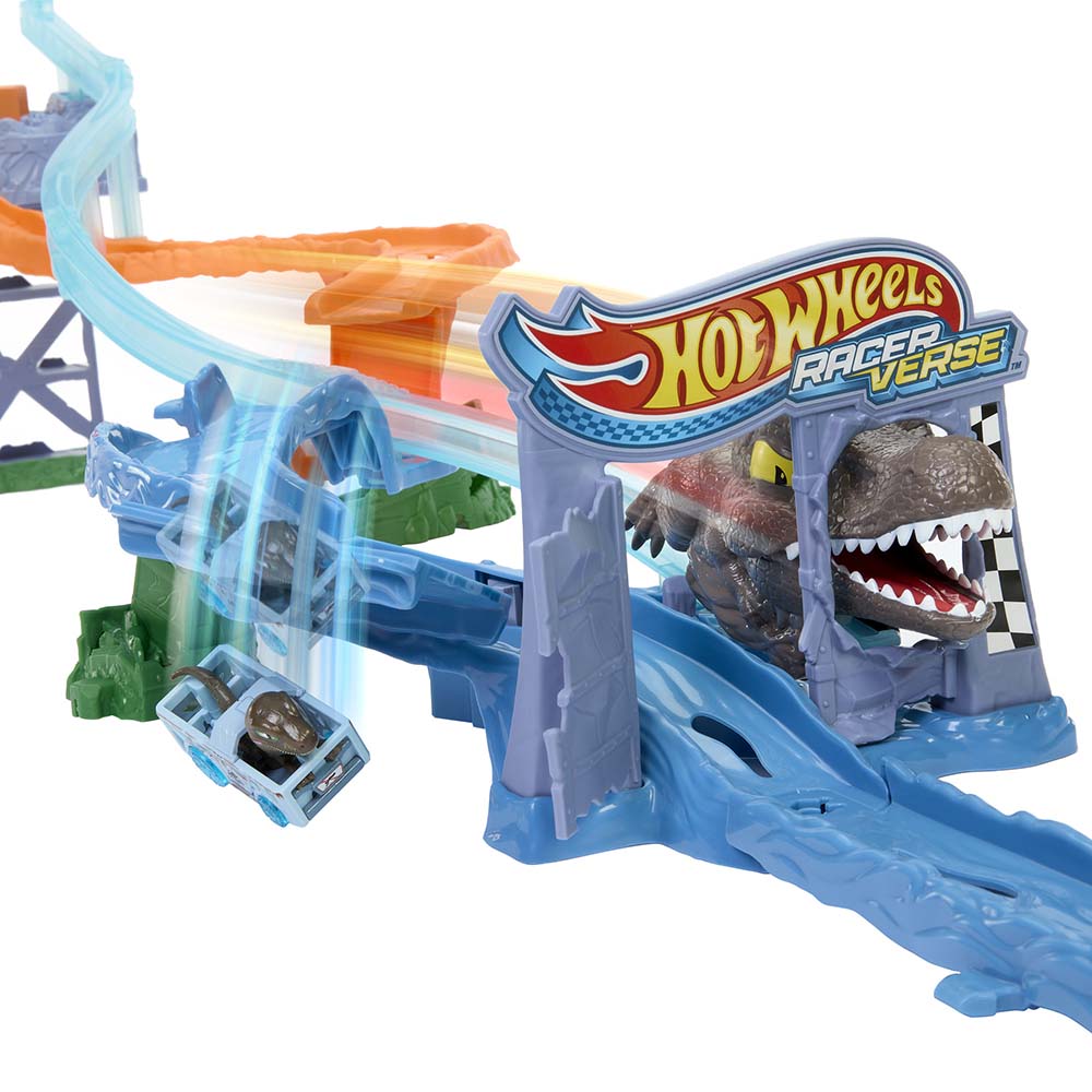 HW Raceverse Jurassic World Crash & Splash Track Set JFP32, pistas y sets de vehículos