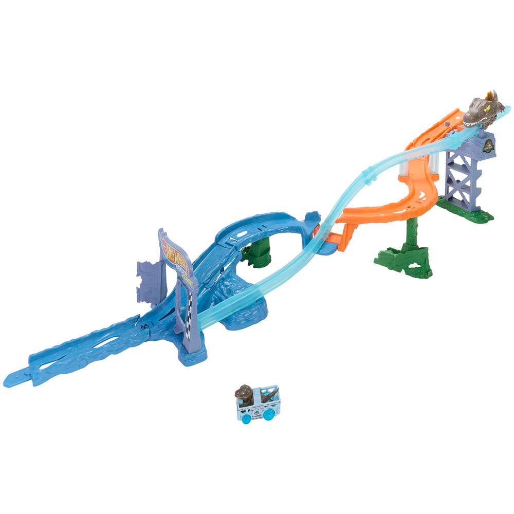 HW Raceverse Jurassic World Crash & Splash Track Set JFP32, pistas y sets de vehículos