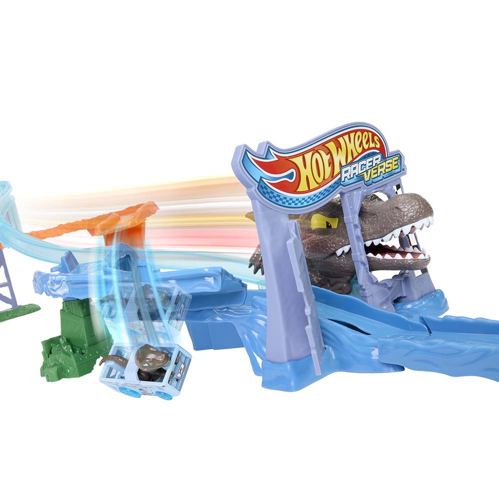 HW Raceverse Jurassic World Crash & Splash Track Set JFP32, pistas y sets de vehículos