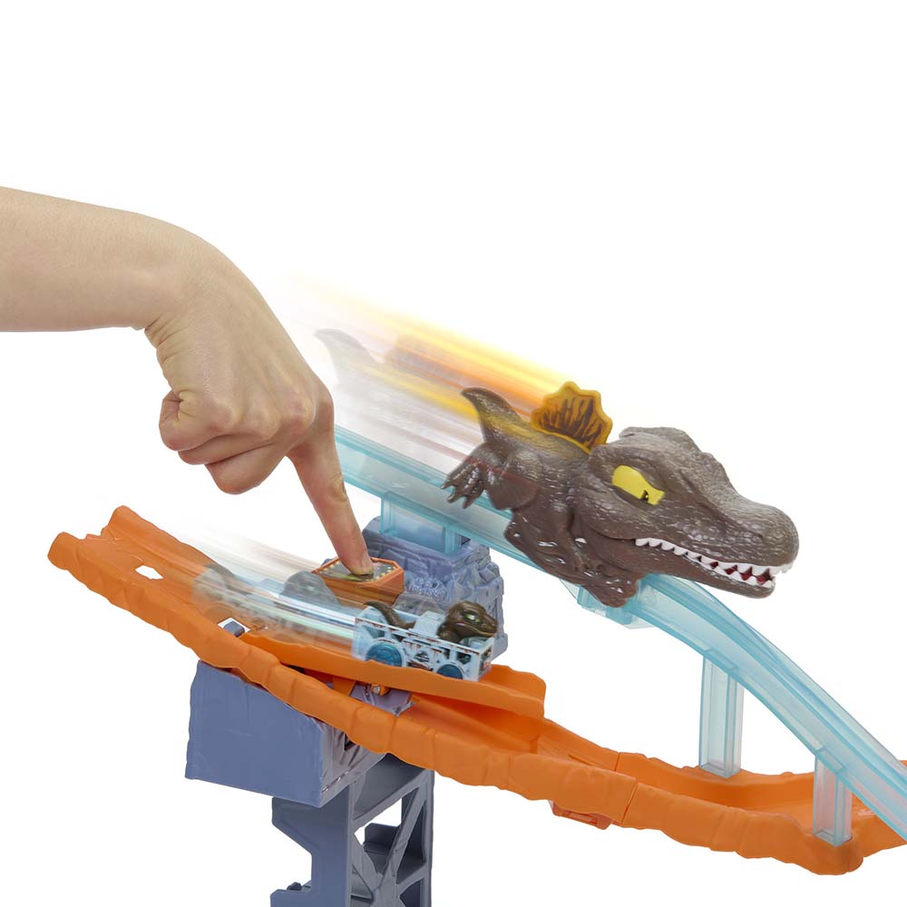 HW Raceverse Jurassic World Crash & Splash Track Set JFP32, pistas y sets de vehículos