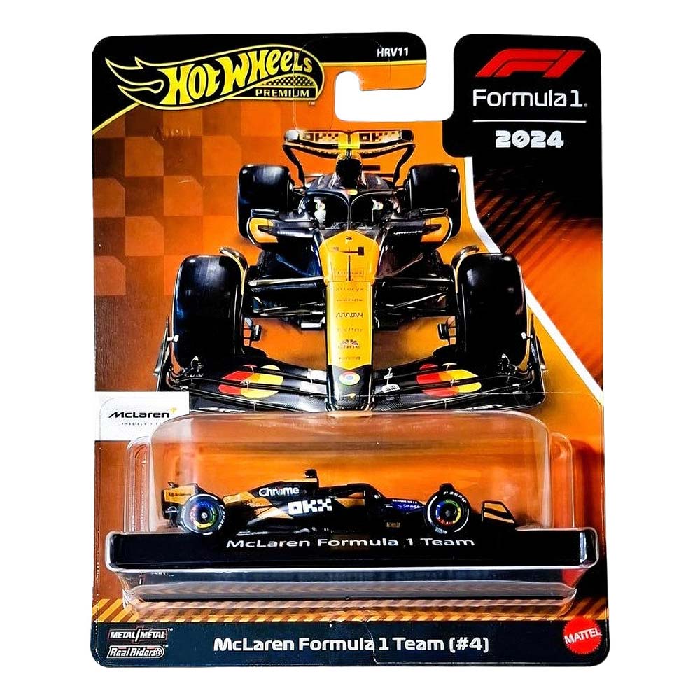 Hot Wheels F1 2024 - McLaren Formula 1 Team #4, vehículos de juguete