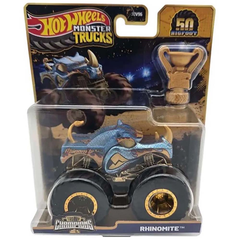 Hot Wheels Monster Trucks Trophy Champions RHINOMITE JDV96