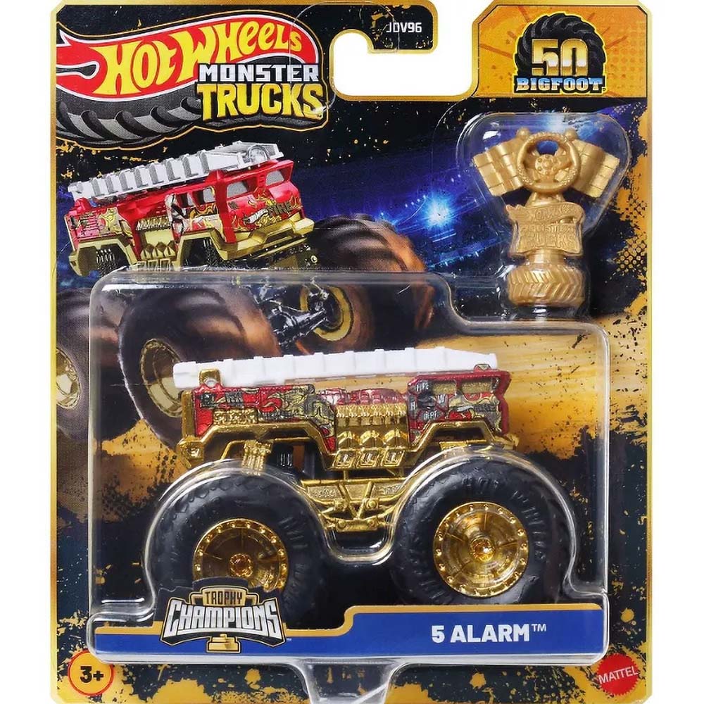 Hot Wheels Monster Trucks Trophy Champions 5 Alarm JDV96