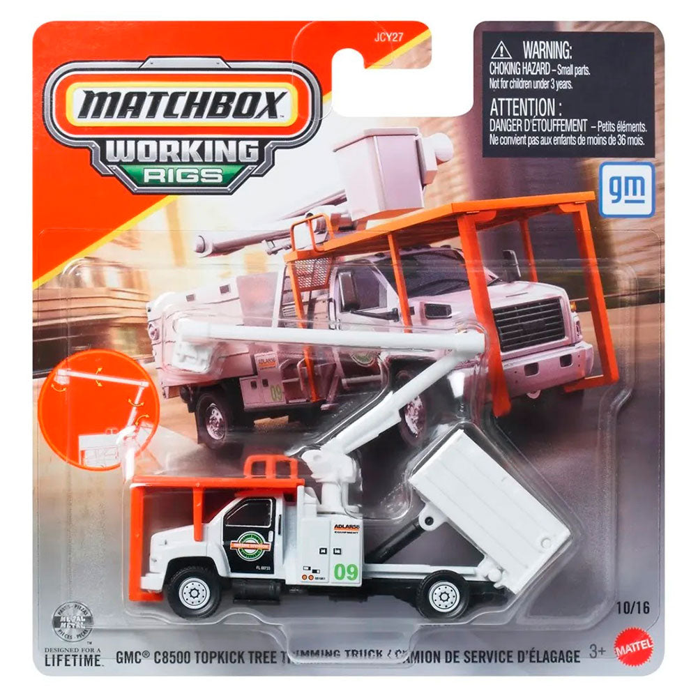 Matchbox Working Rigs GMC C8500 Topkick Tree Trimming Truck JCY27