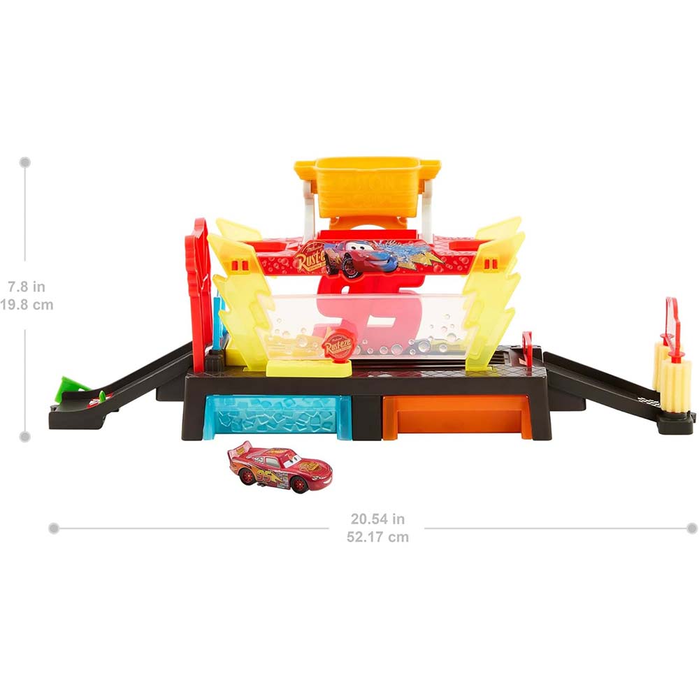 Cars Disney y Pixar Color Changers Pista AutoLavado Rayo Mcqueen JBM70, pistas y sets de vehículos